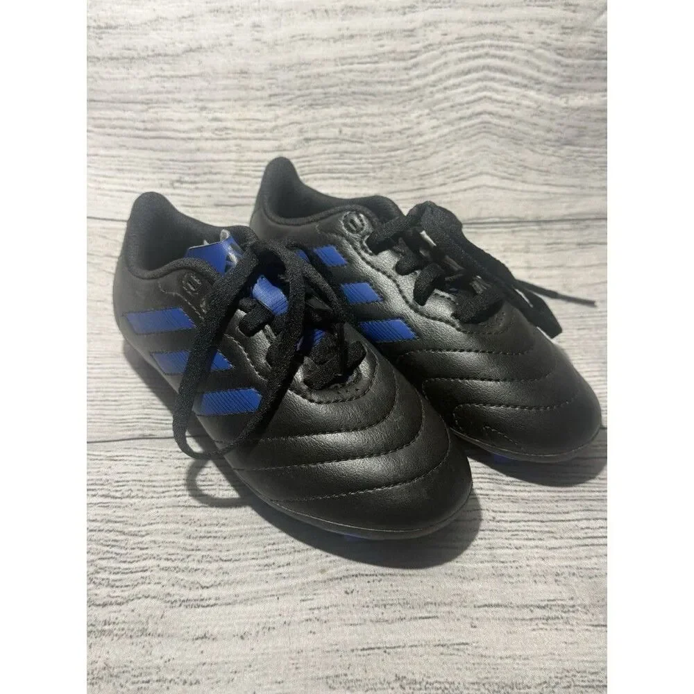 Adidas Soccer Cleats Size 12K Shoes Black & Blue Unisex (Little Kid)